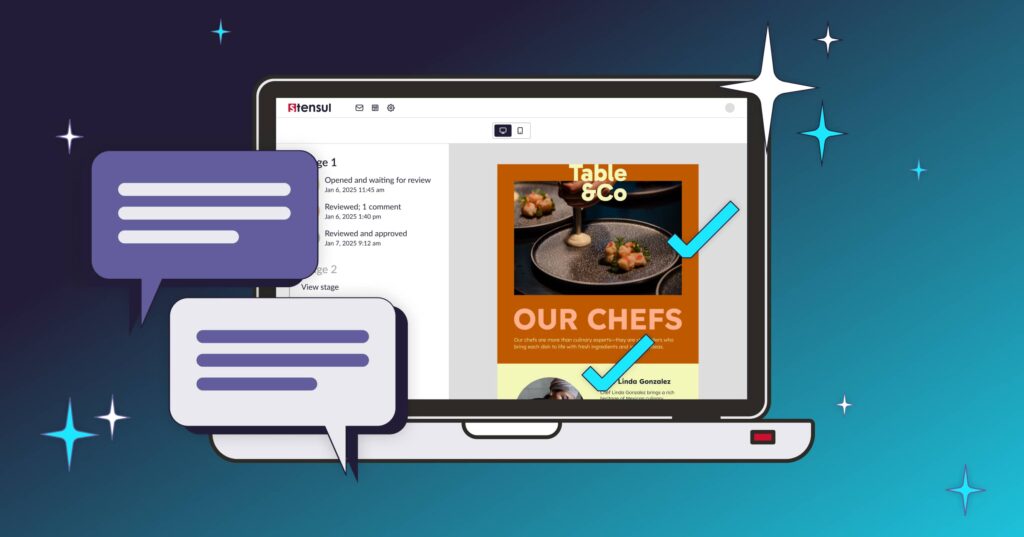 lap top with email building modules to QA email
