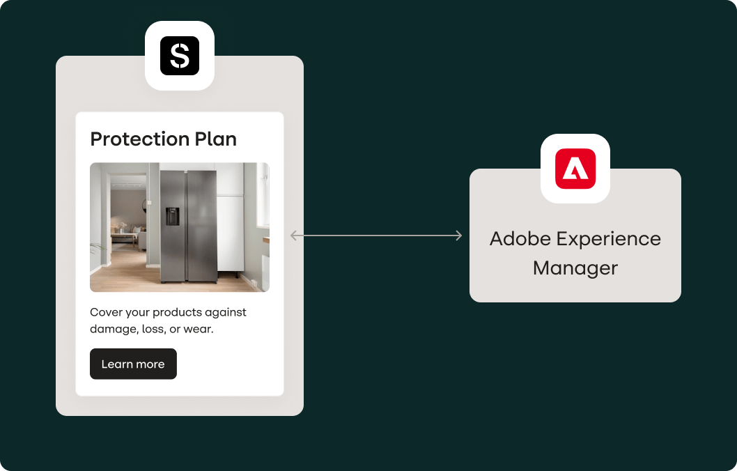 Chart showing Stensul and Adobe Experience Manager via API