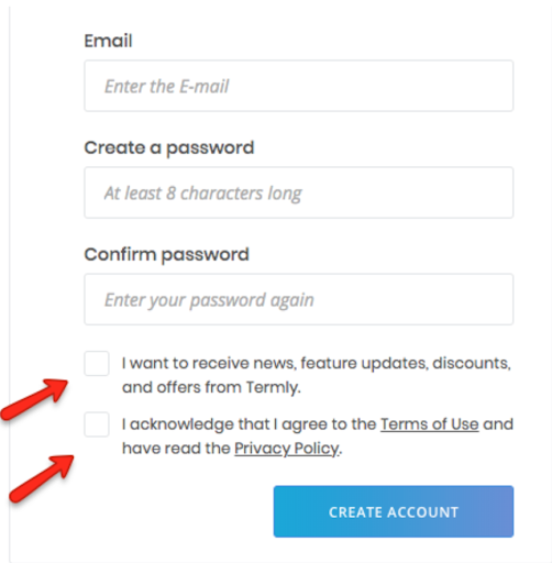email opt in form