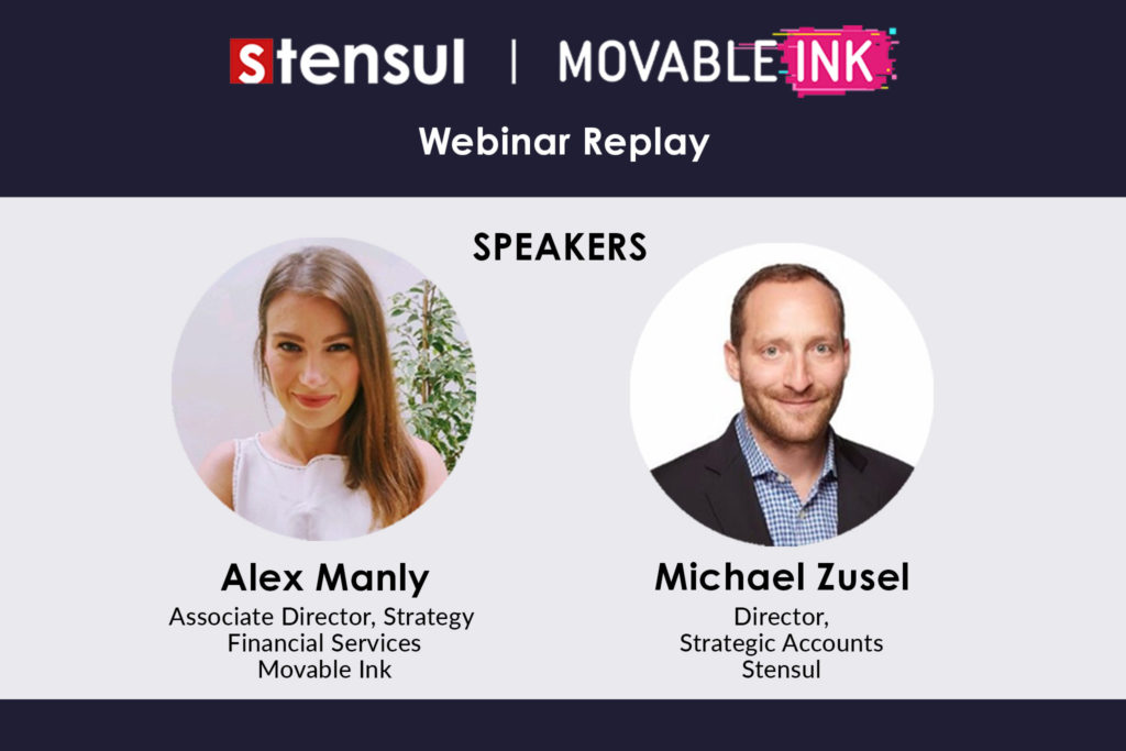 Stensul and Movable Ink webinar on optimizing your personalized marketing performance