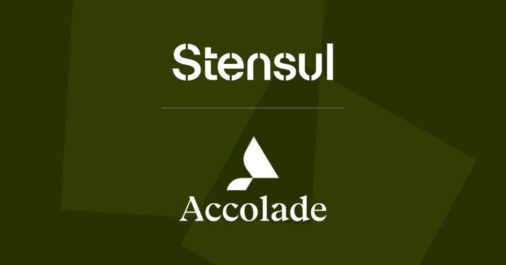 Stensul and Accolade logo lockup