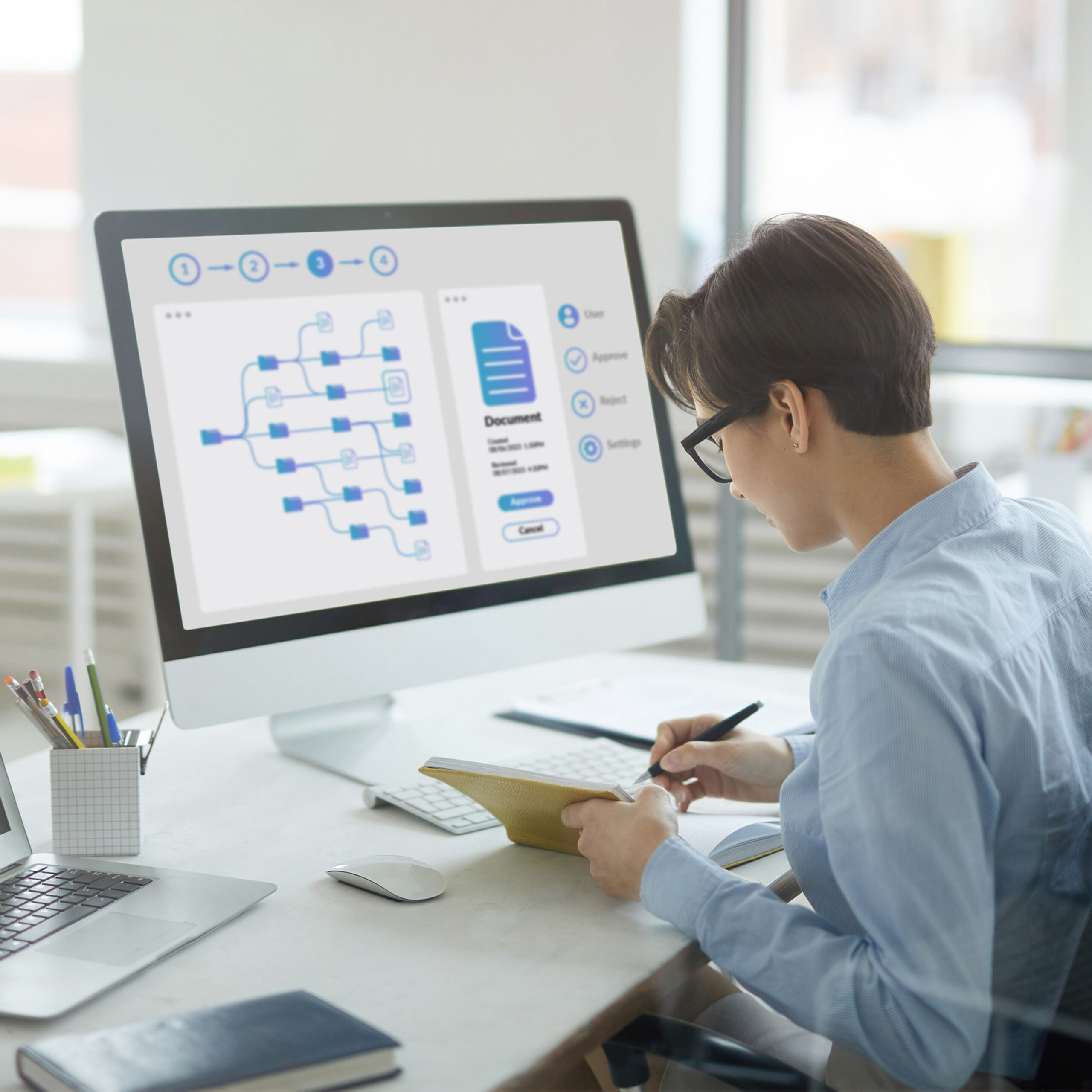 Image from cover of eBook entitled Process change management in email creation