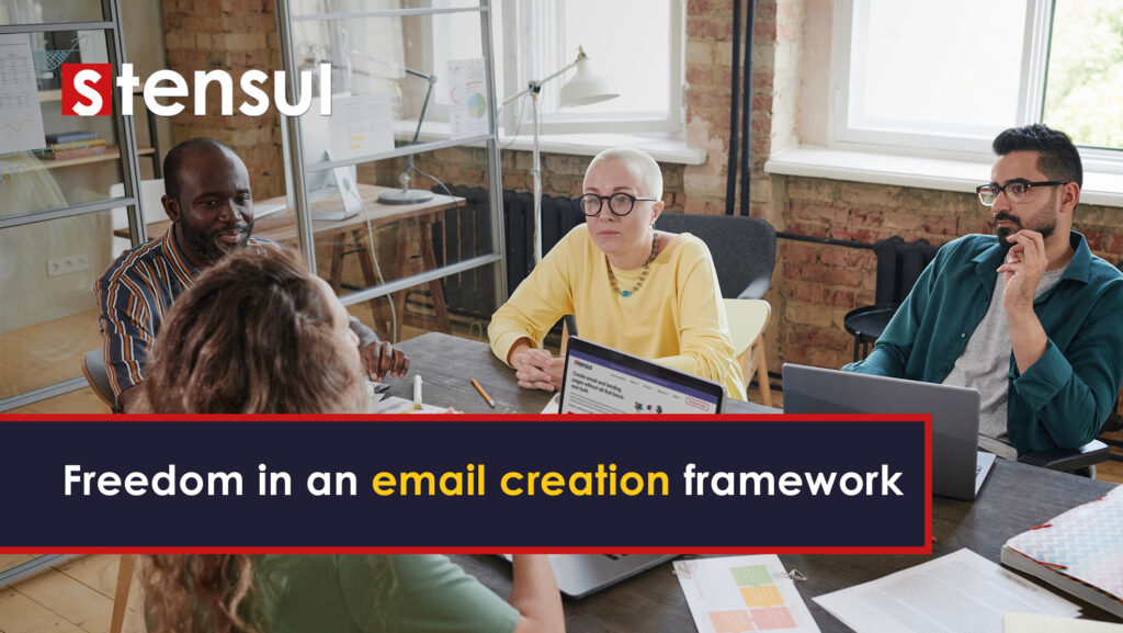 Cover image of the Sensul eBook Freedom in an email creation framework