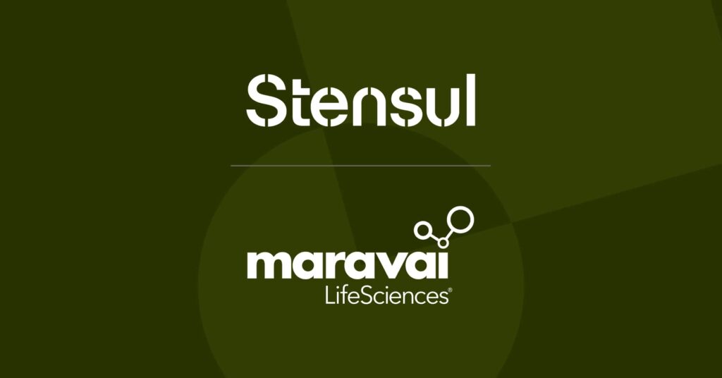 Stensul and Maravai Sciences logo lockup