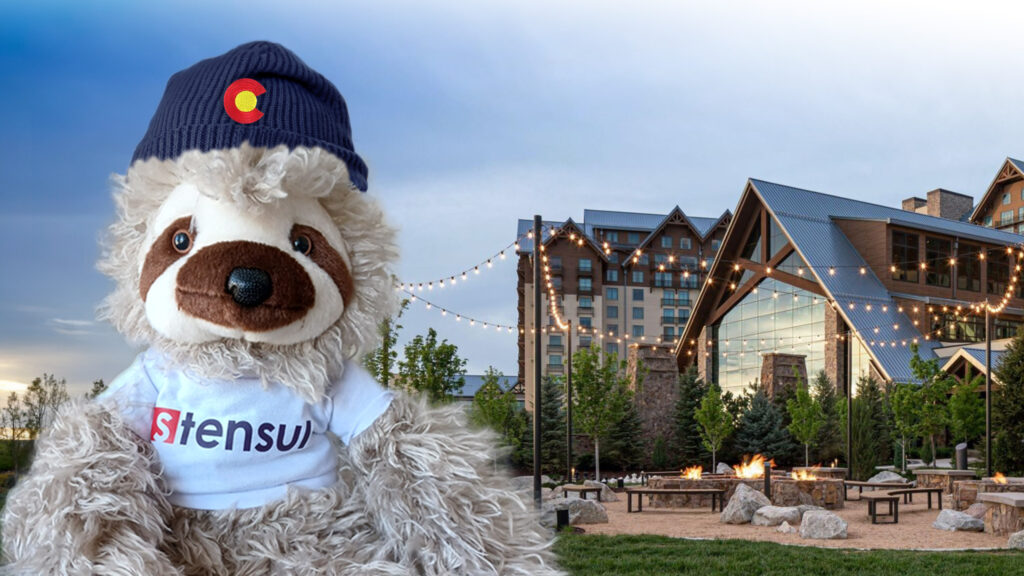 plus stuff sloth toy and the Gaylord in Denver