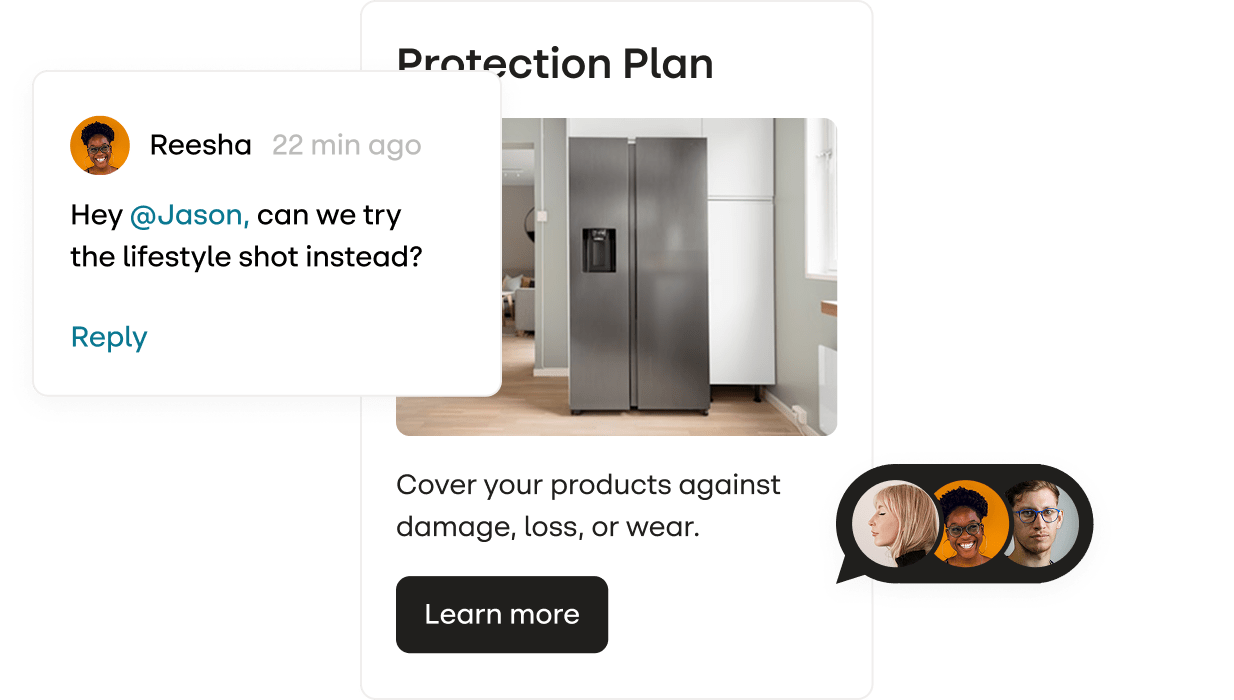 Stensul UI showing collaboration