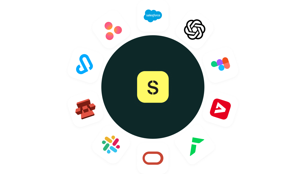 Stensul integrations in a circular grid surrounding the Stensul icon
