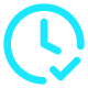 clock with a checkmark icon