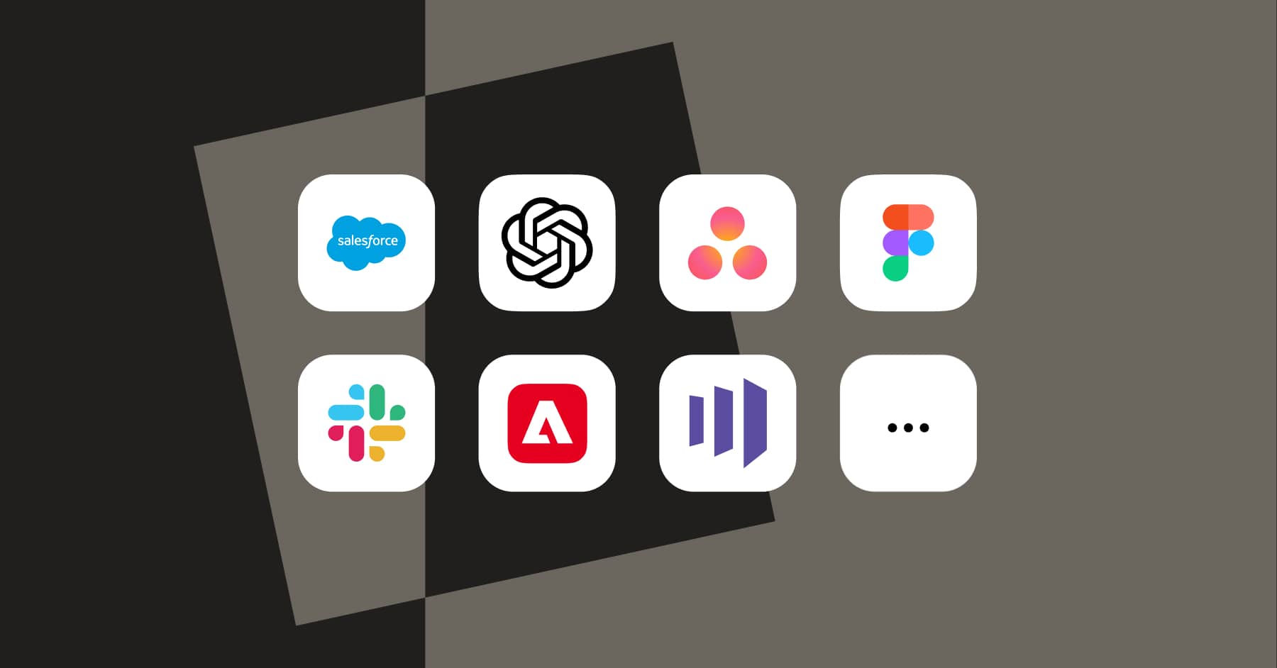 Various Stensul integration logo marks in boxes