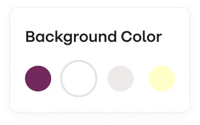 ui with background color