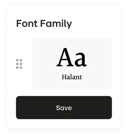 ui with font family