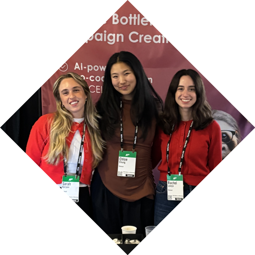 3 women at an event smiling