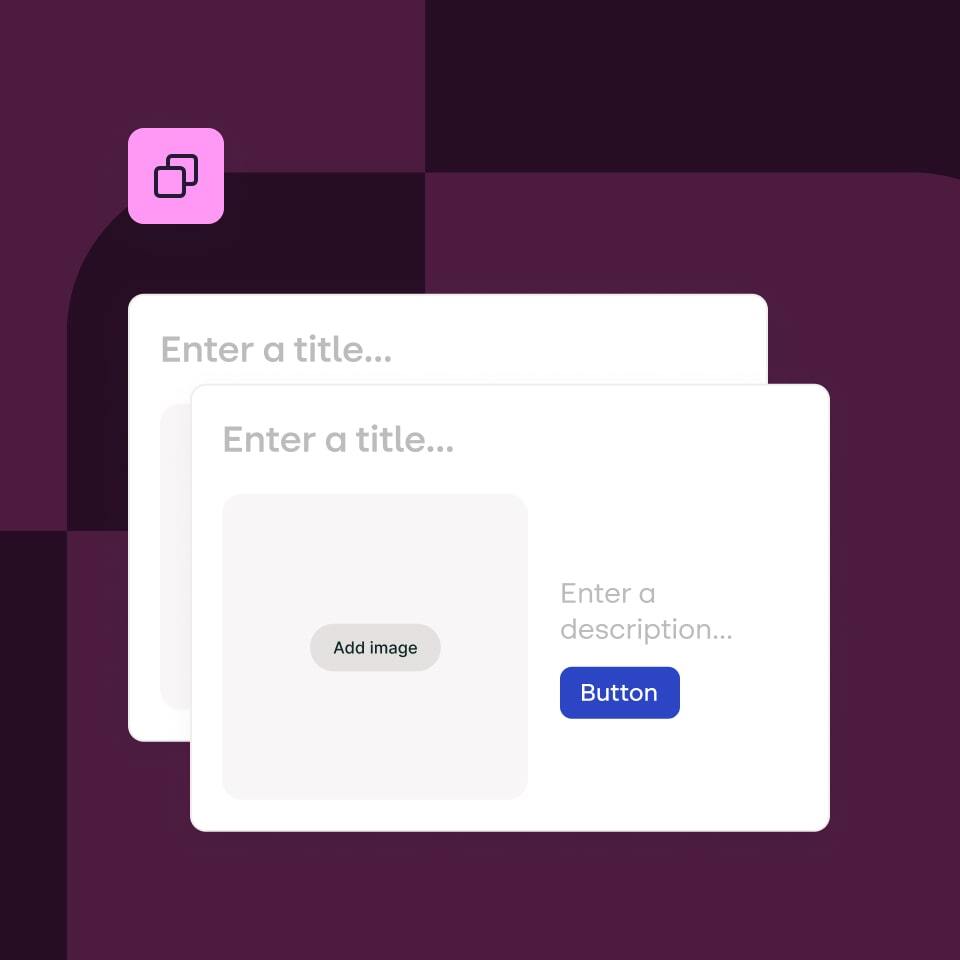 Stensul interface showing an image upload