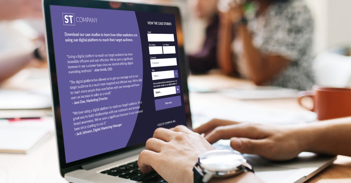 Build Landing Pages easily in Stensul