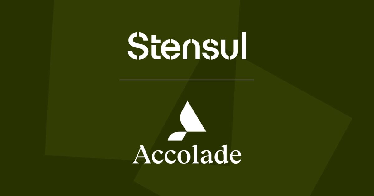 Stensul and Accolade logo lockup