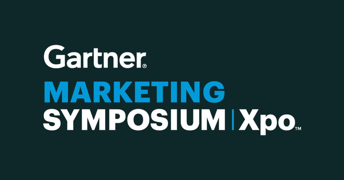 Gartner Symposium lockup on dark background