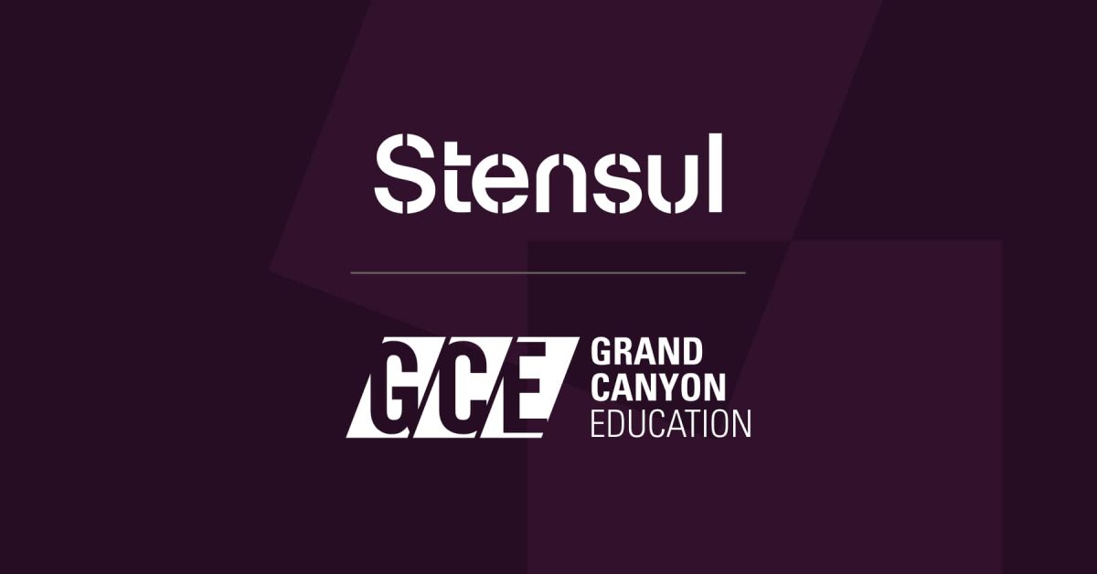 Stensul and Grand Canyon Education logo lockup