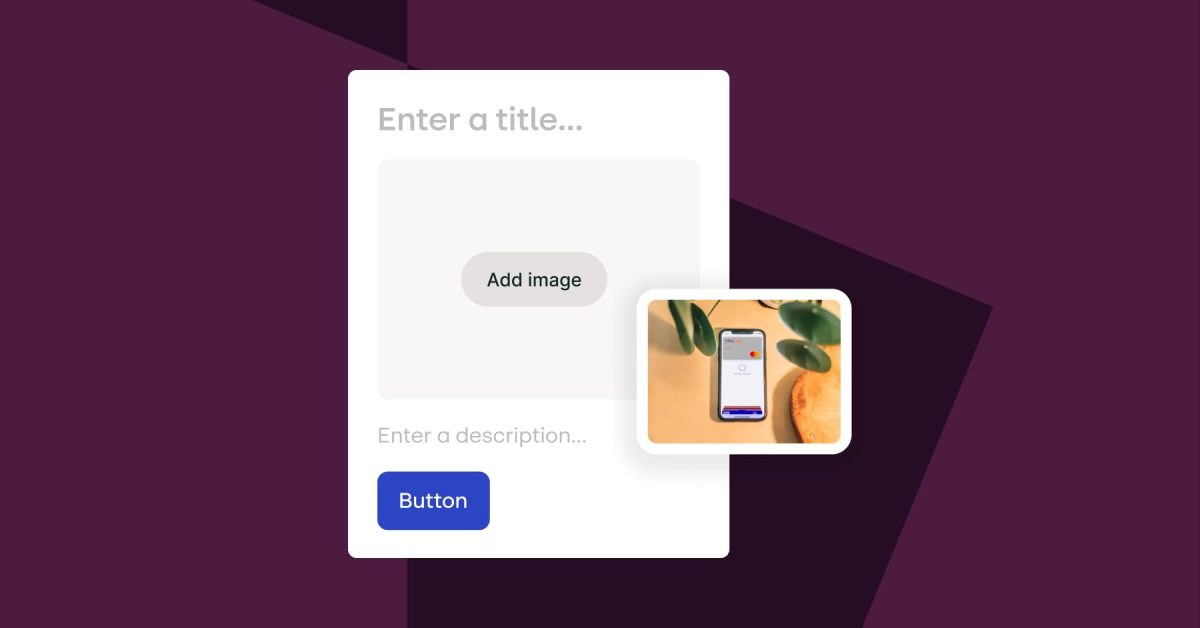 Stensul UI showing an image being dropped into an email