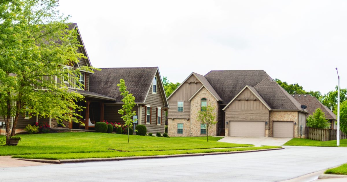 homes in an HOA community