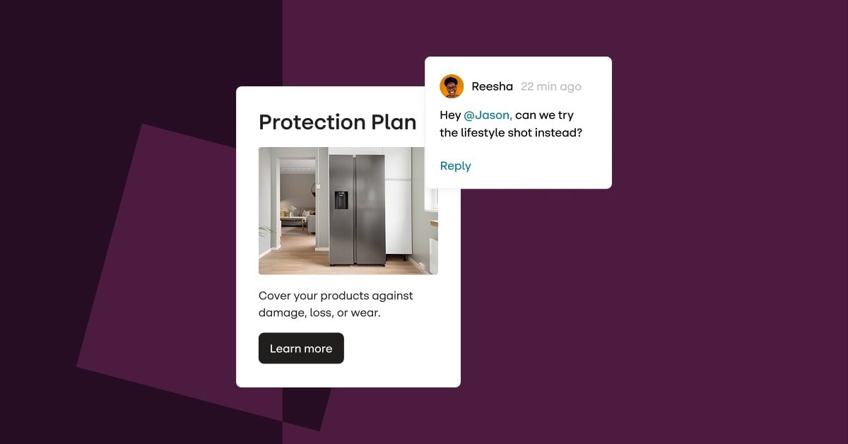Email with a comment