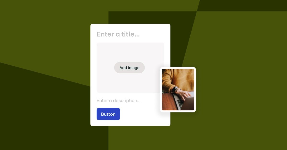 Stylized product shot image being dropped into an email