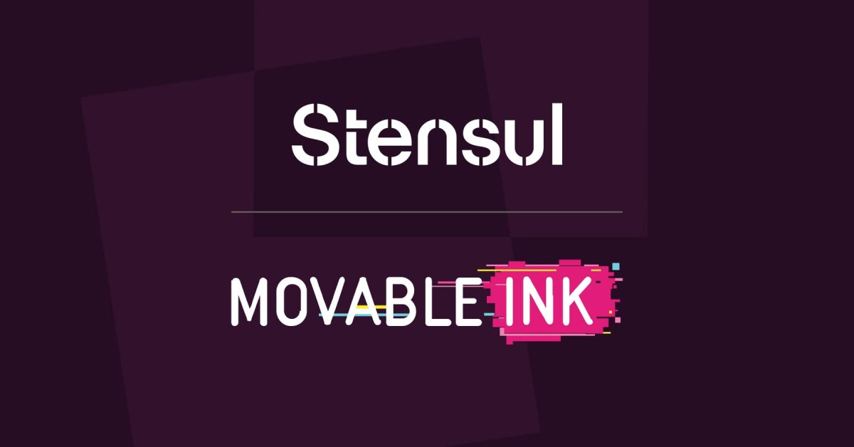 Stensul and MovableInk logo lockup